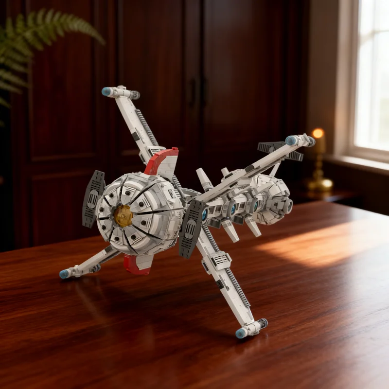 

5190 деталей MOC: Новая модель космического корабля Comet V2.0. Конструктор для сборки. Рождественский подарок, игрушка, креативная идея для самостоятельной сборки.