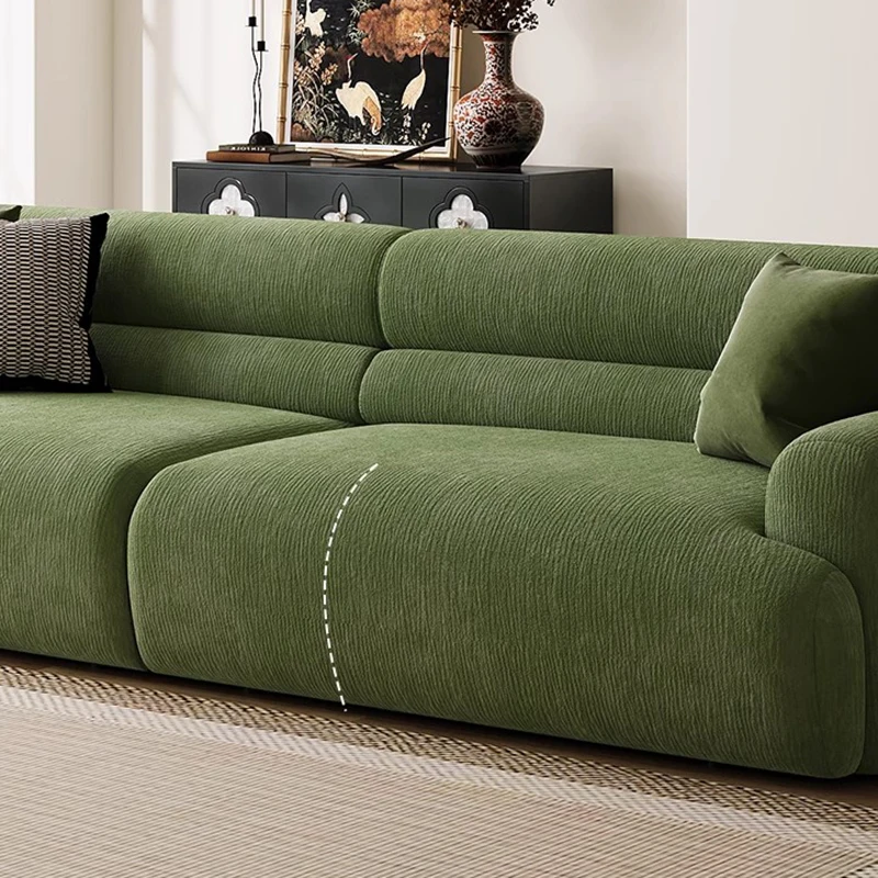 Sofás Nórdicos para Apartamentos Pequeños, Minimalistas, Modernos, de Tela, Diseño Vintage, Muebles Rectos para el Hogar