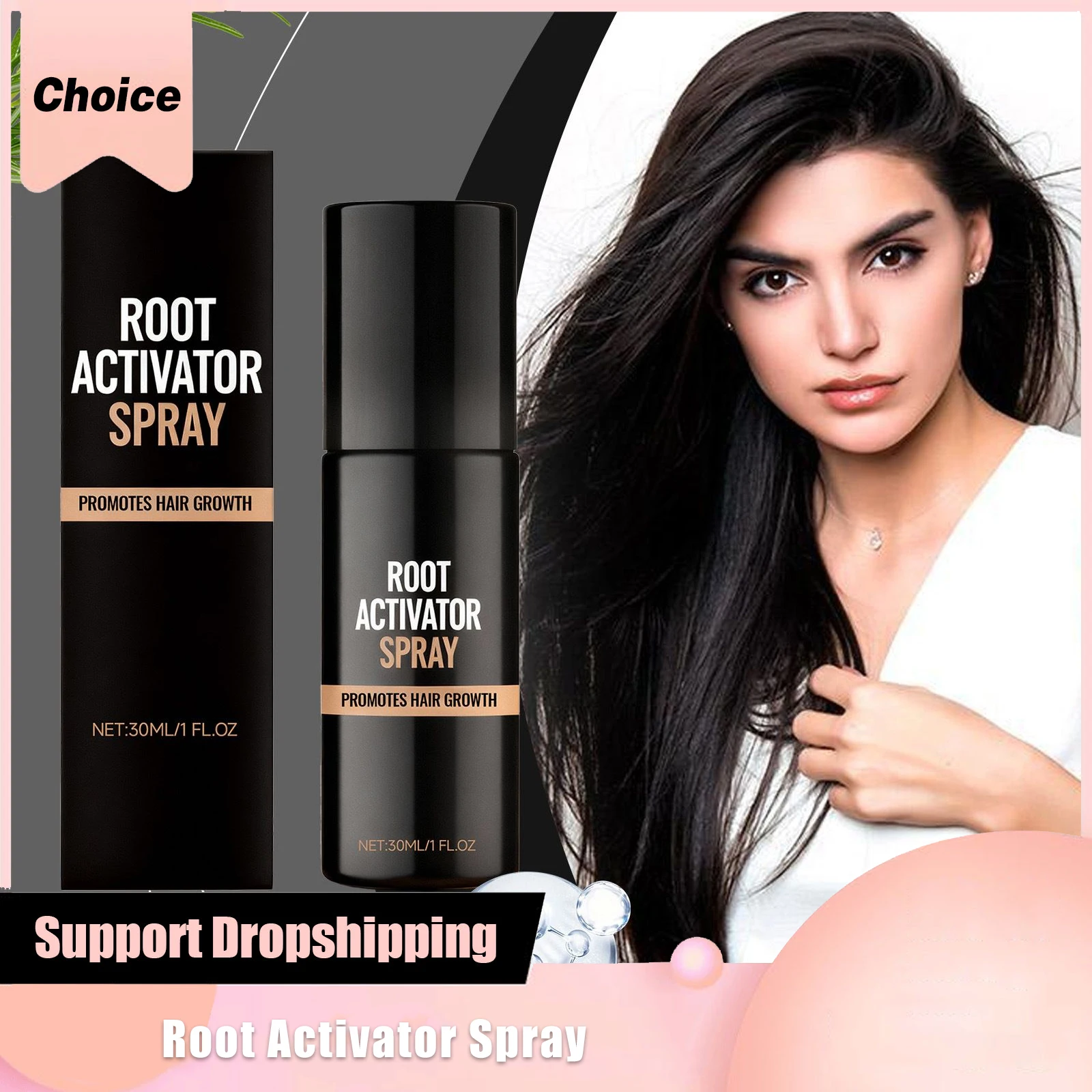 

Biotin Hair Growth Spray Polygonum Multiflorum Oil Control Moisturize Fast Infiltration Nourish Scalp Natural Health Care Spray