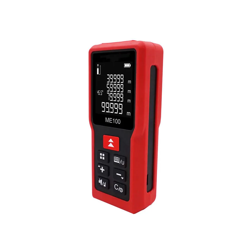 100m Digital Laser Distance Meter For Area Measuring PLS-ME100