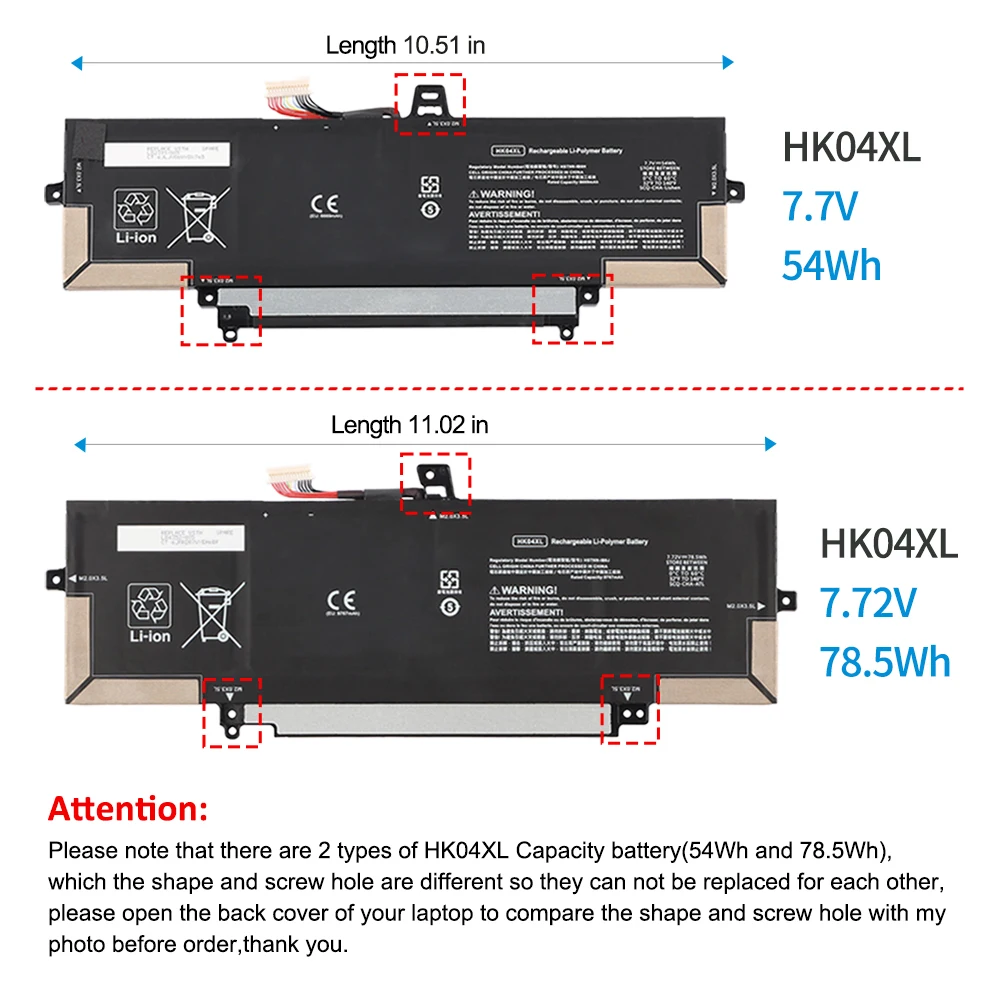 KingSener HK04XL Laptop Battery For HP EliteBook x360 1030 G7 1030 G8 1040 G7 1040 G8 Series L84352-005 L82391-005  HSTNN-IB9H