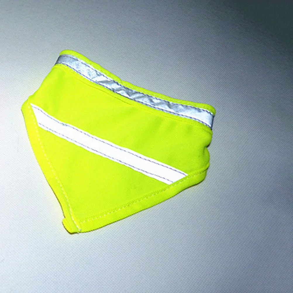

Polyester Dog Bandana Reflective Stripes High Visibility Pet Scarf Night Walking Supply Dog Bib Pet Reflective Bandana