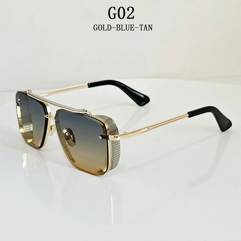 Metall Punk Sonnenbrille Für Männer Vintage Quadratische Mode Gläser 2024 Urlaub Sonnenbrille Frauen Trendy Gafas De Sol Hombre Zonnebril – Detail 6