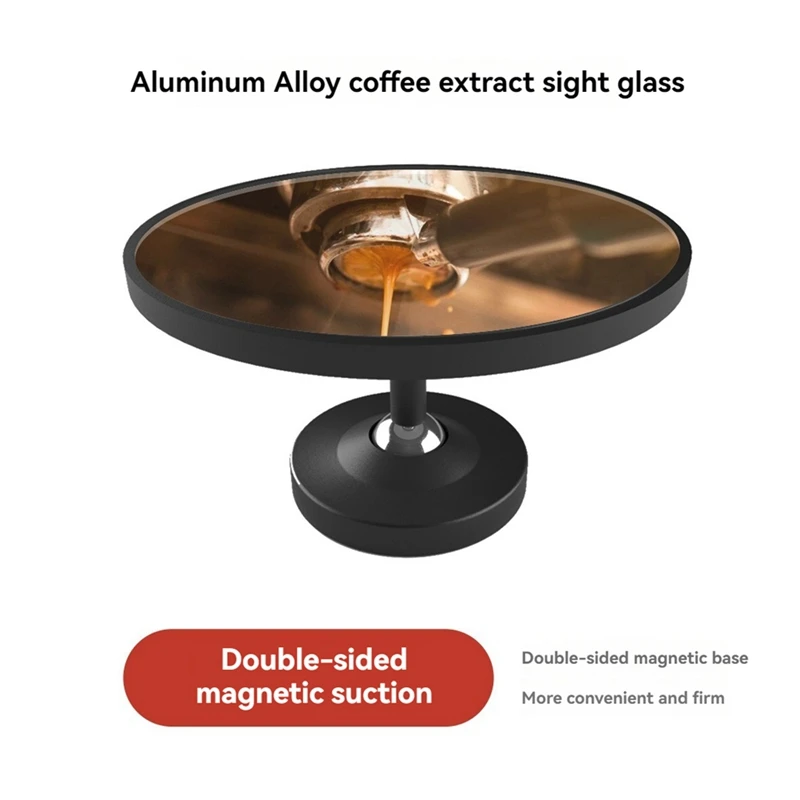 Espresso-Shot-Spiegel mit magnetischer Basis für bodenlose Siebträger, Kaffee-Durchflussrate, Beobachtung, reflektierender Spiegel