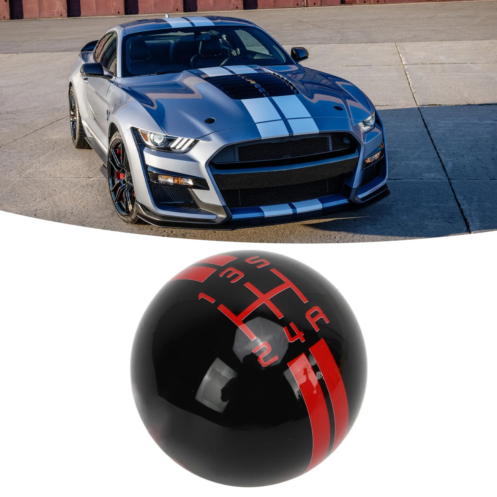 5 Speed Car Gear Shift Knob Manual Transmission Shifter Lever Head Replacement For Ford Mustang 1967-2018