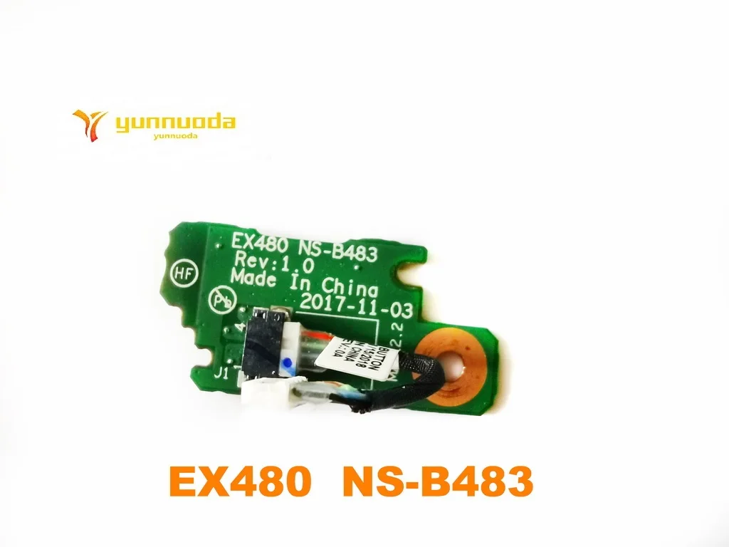 EX480  NS-B483  for LENOVO Thinkpad X1 Carbon 6th Power Button Switch Subcard Board  tested good
