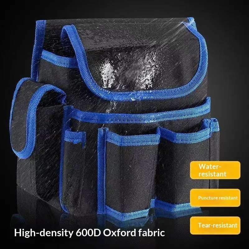 1 Stück Bohrmaschinen-Aufbewahrungstasche, einfache Werkzeugtasche zum Umhängen mit Gürtel, multifunktionale Hüfttasche für Elektriker-Reparaturen – Detail 8