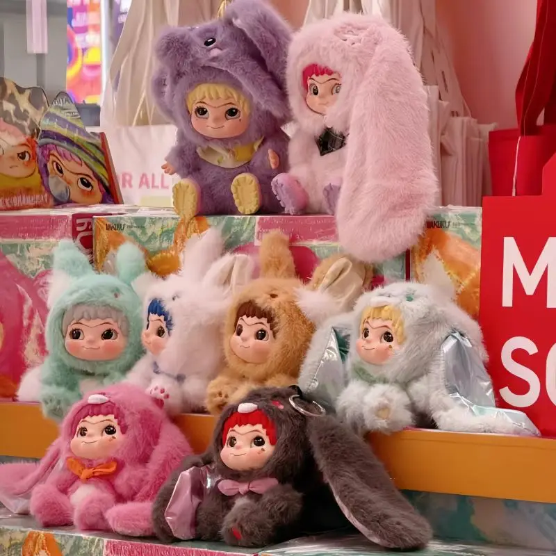 

Original Wakuku2.0 Blind Box Trickor Treat Series And Wakuku Panda Elevator Action Figure Doll Bag Surprise Bag Pendant Gift