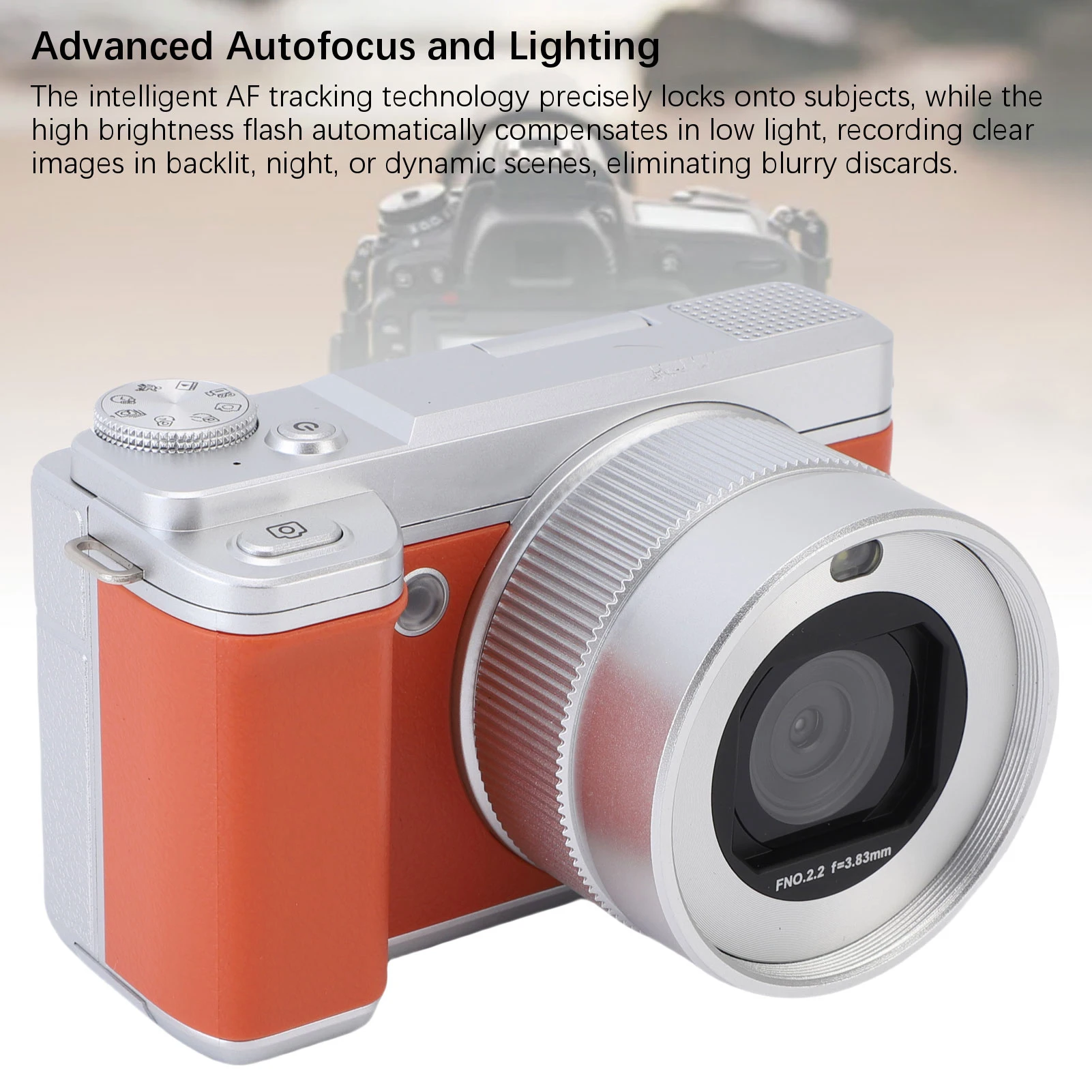 5K Digital Camera 3.0 Inch LCD Screen 80MP HD Autofocus Digital Camera 180 Degree  Screen 18X Digital Zoom for Photography