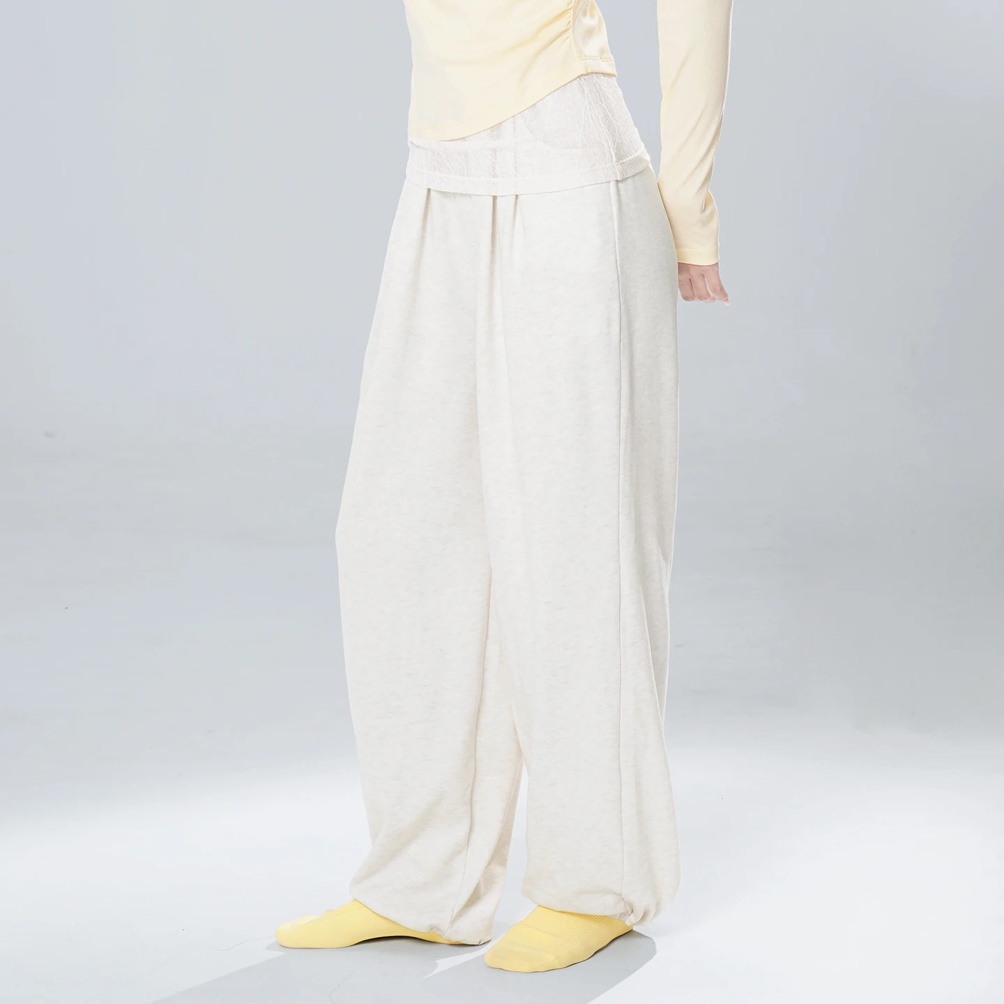 سراويل الرقص النسائية الفضفاضة المستقيمة واسعة الساق السراويل ممارسة الرقص السراويل الدافئة الكبار قابل للتعديل افتتاح الساق السراويل الرقص الحديثة #5