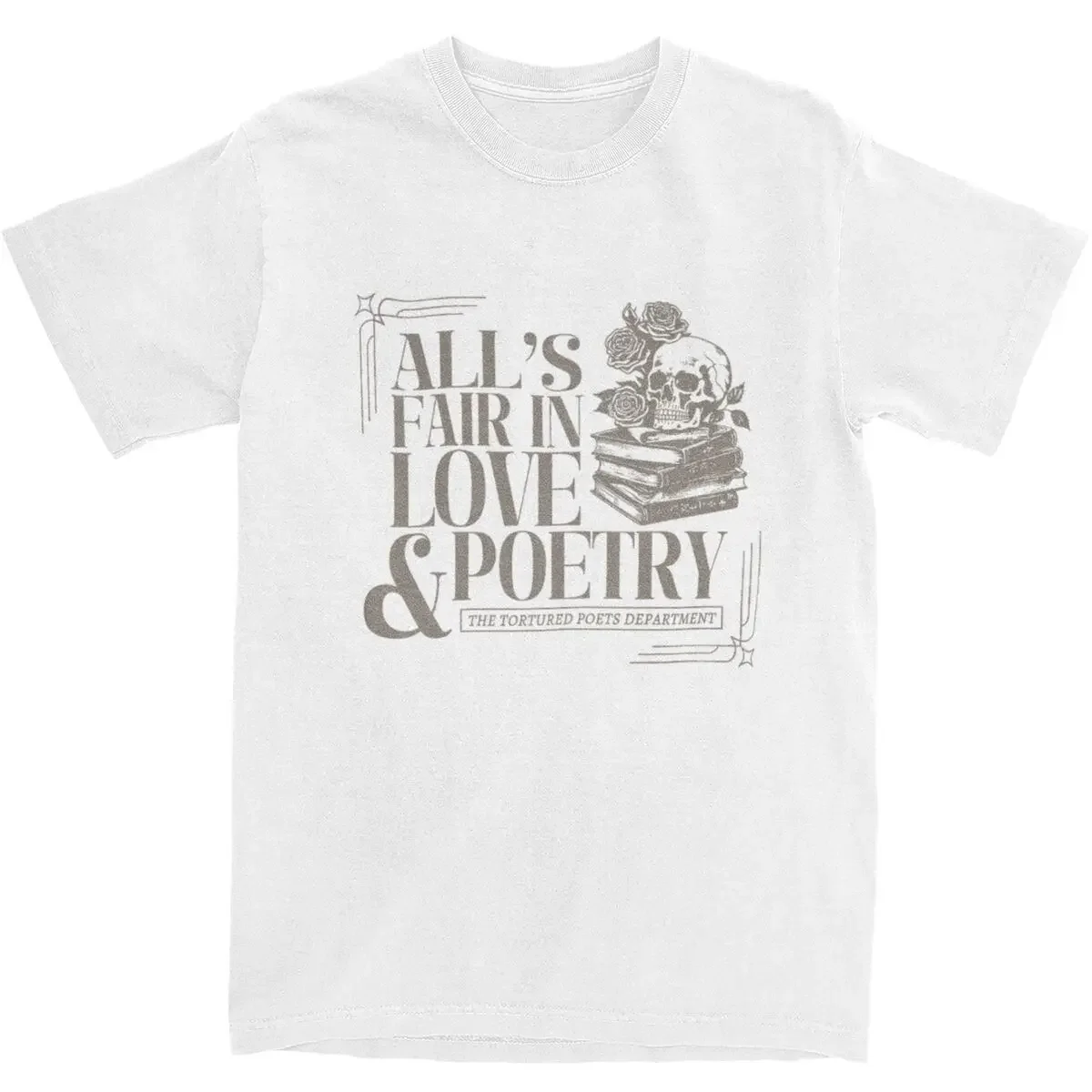 All's Fair In Love And Poetry for Men Women T Shirts The Tortured Poets Department Apparel Tee T-Shirts Pure Cotton Clothing