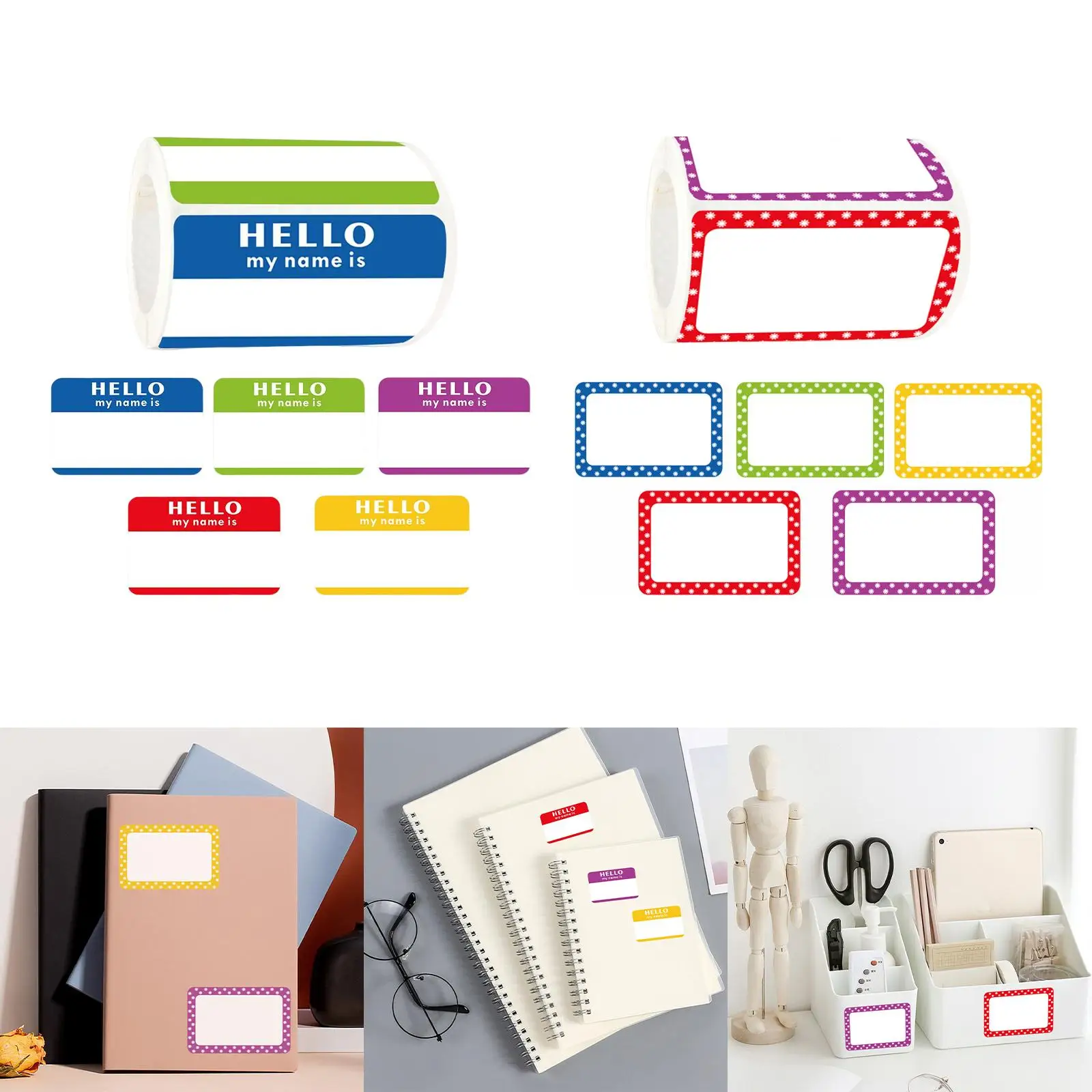 Name Tags Sticker Labels Classroom Stationery Crafts Sticky Clothing Desk