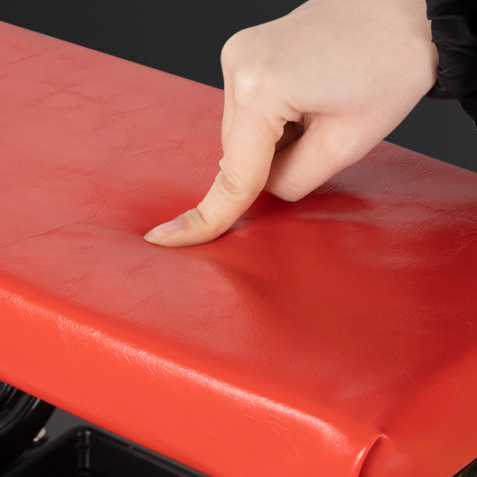 Rolling Mechanic Stool Metal Frame Storage Mechanic Stool Work Seating Compact Heavy Duty for Workshop