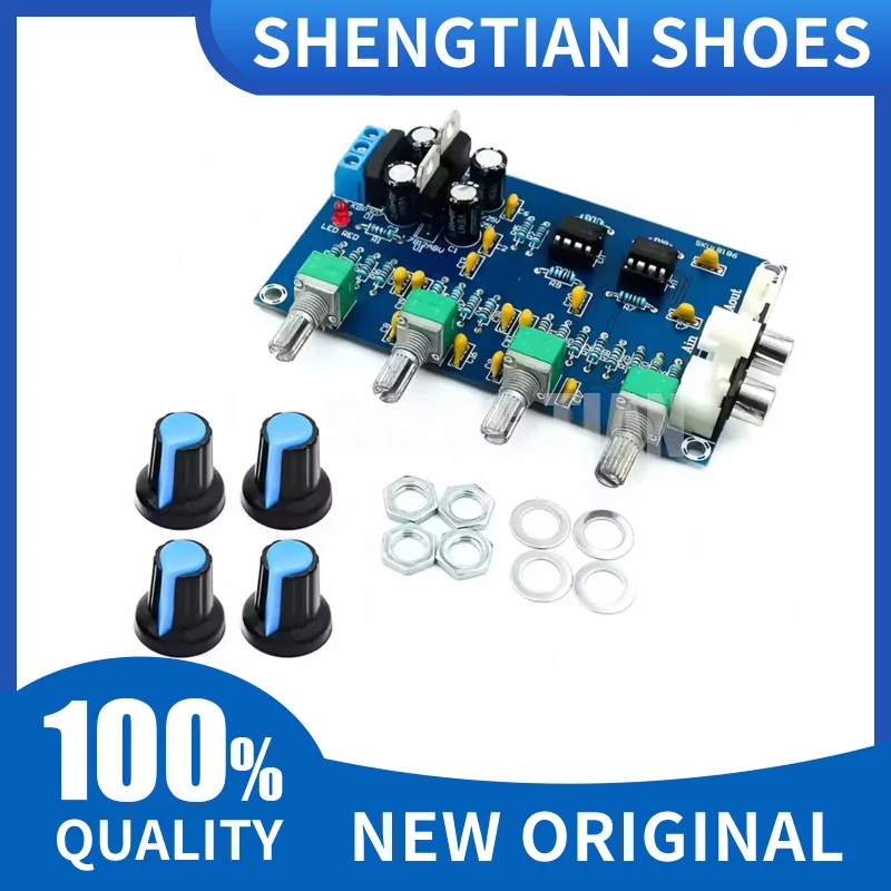 XH-M164 NE5532 Stereo Pre-amp Preamplifier Tone Board Audio 4 Channels Amplifier Module 4CH Control Circuit Telephone Preamp