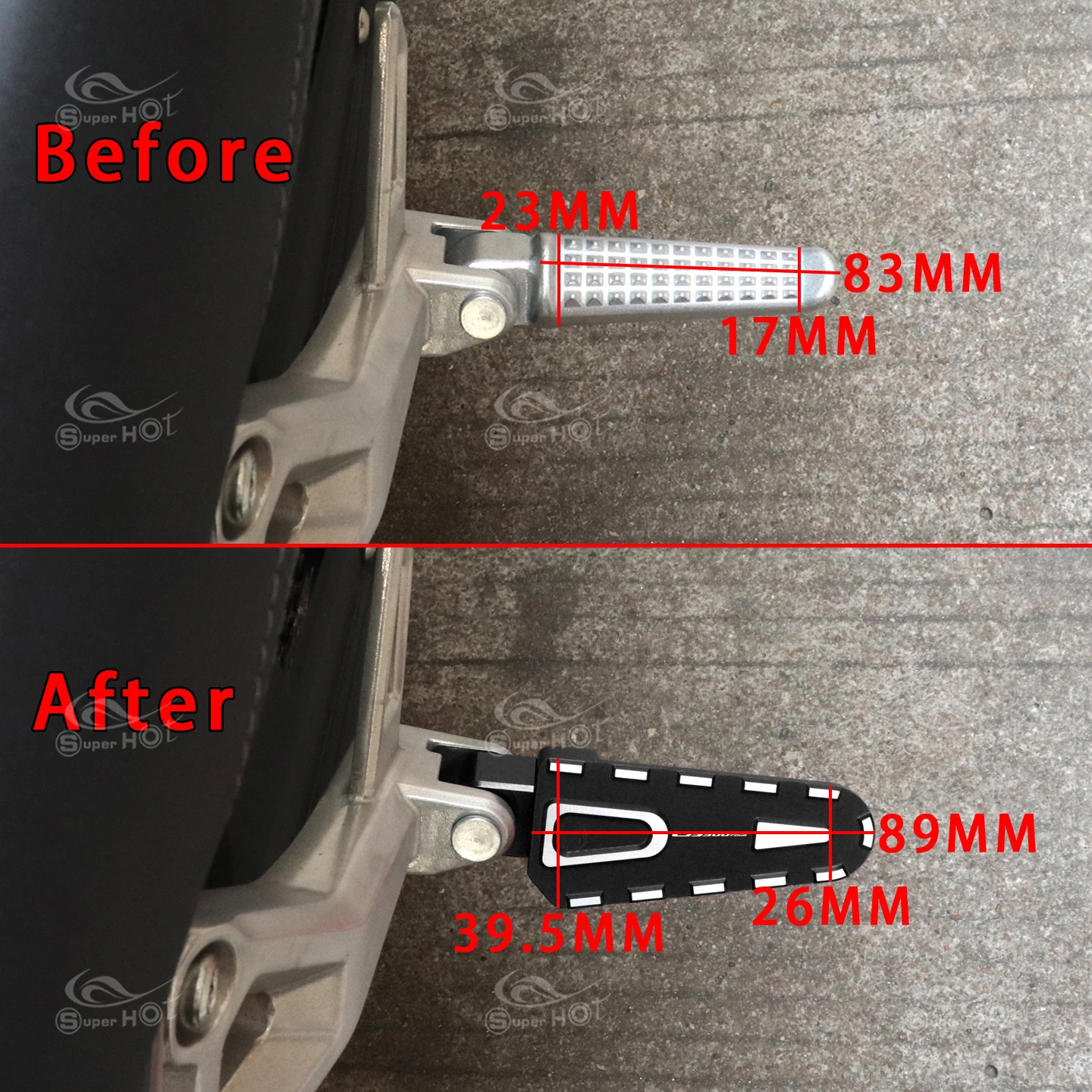 Motorcycle Accessories Back Footpegs Foot Pegs for Honda CBF190X CBF190R CBF190TR CB190SS CB190X CB 190X 190SS CBF 190R 190TR