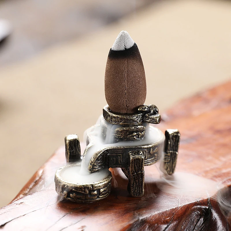 [YY35]【xxx】Antique Backflow Incense Burner  Incense Stand DIY Home Zen Waterfall Decoration Tea Ceremony Ornaments[ZN]