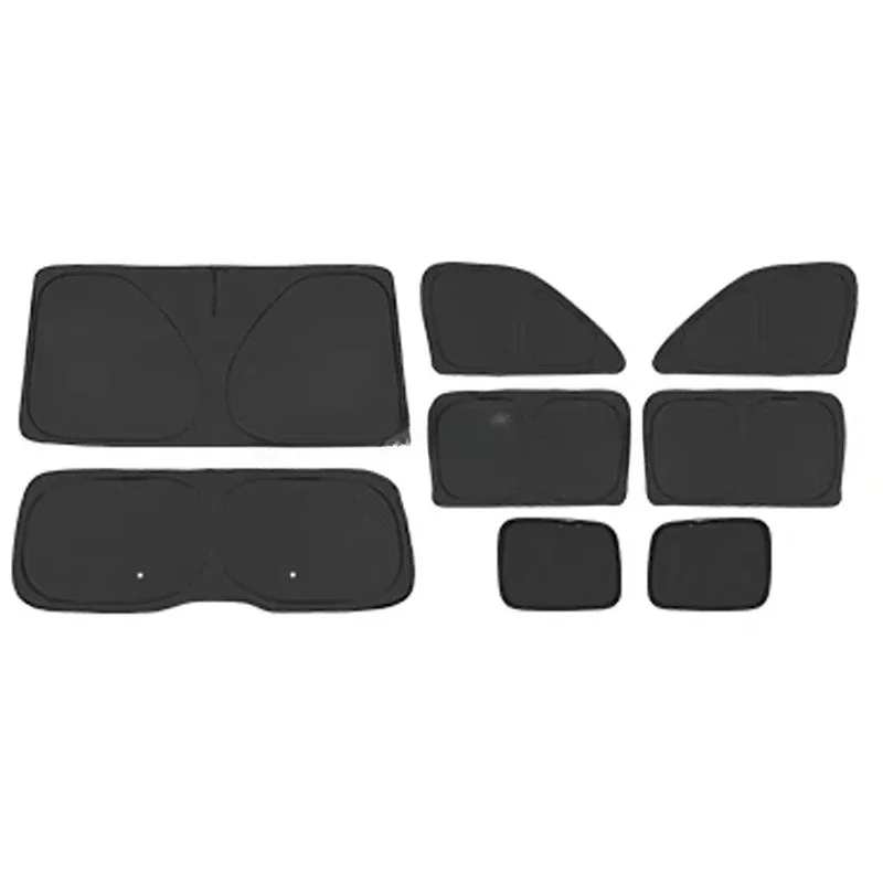 Car side window sunshade panel foldable sunscreen heat insulation sunshade 5 accessories