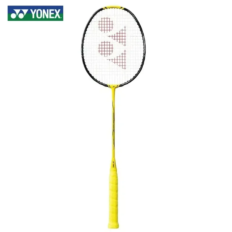 Yonex New Badminton Racket YY Ultra-light Carbon Fiber Flash NF 1000Z Yellow Speed Type Enhanced Swing Professional Competition