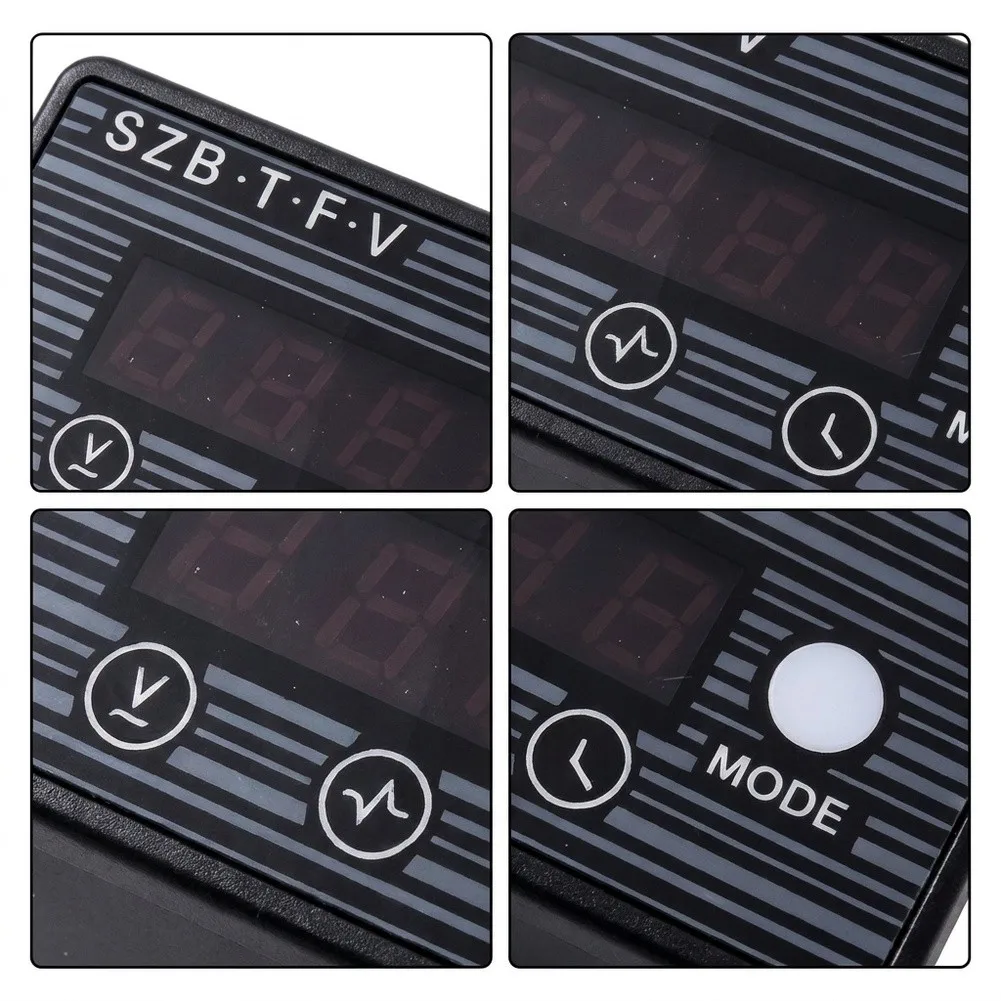 402C Generator Display Meter for Voltage For Frequency and Running Hour Monitoring with Red LED Screen Panel Mount