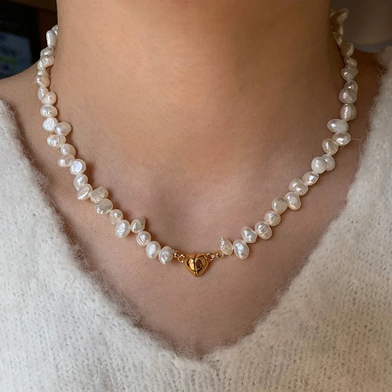 

Withered Baroque freshwater irregular pearl necklace for women Jewelry Necklace Necklaces For Women