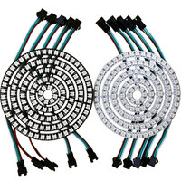 DC5V WS2812B Round Pixel Ring RGB Full Color DIY Individually Addressable Led Circle Modules WS2812 IC SMD 5050 Led Light