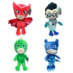 20cm PJ Masks Cartoon 4Pcs Plush Toys Anime Figure Catboy Owlette Gekko Masks Anime Figures Toys For Boy Girl Birthday Gift