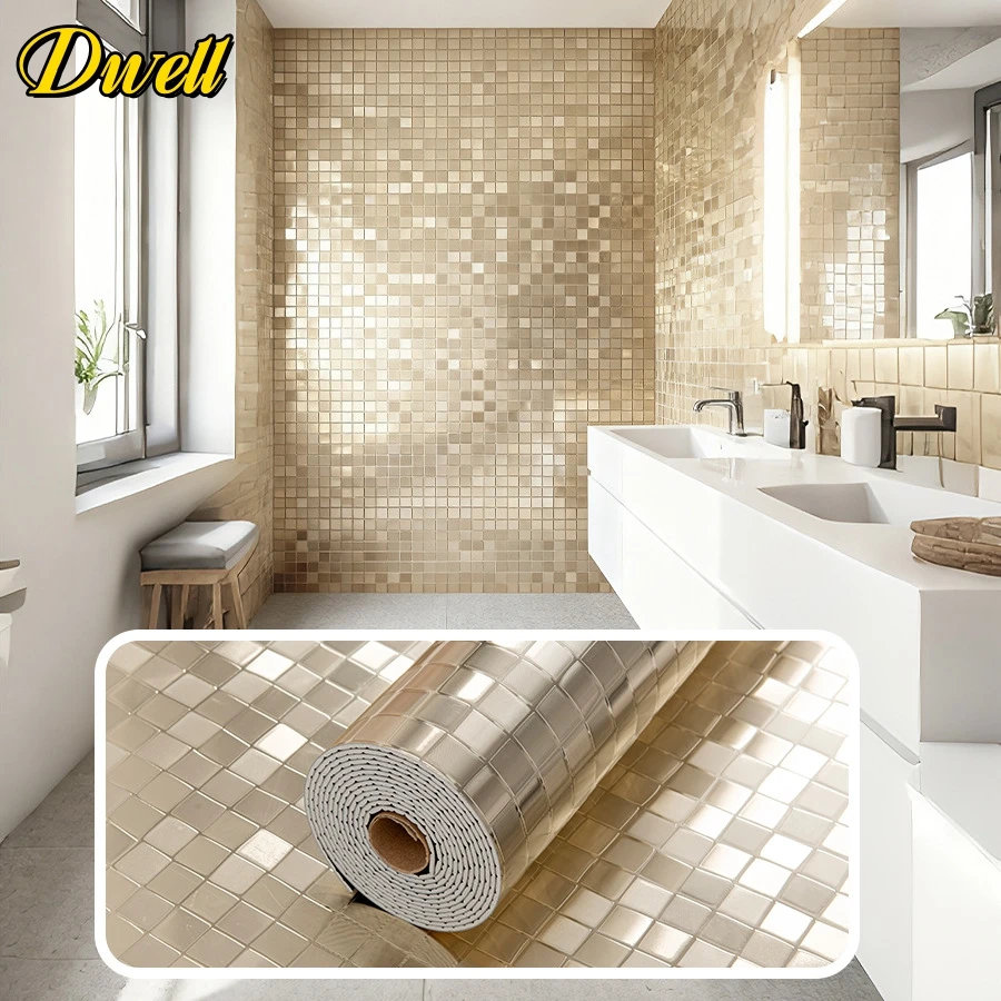 

Peel and Stick Wallpaper Luxury for Living Room Bathroom Waterproof Wall Stickers Self-adhesive Wall Panels for Interior Decor