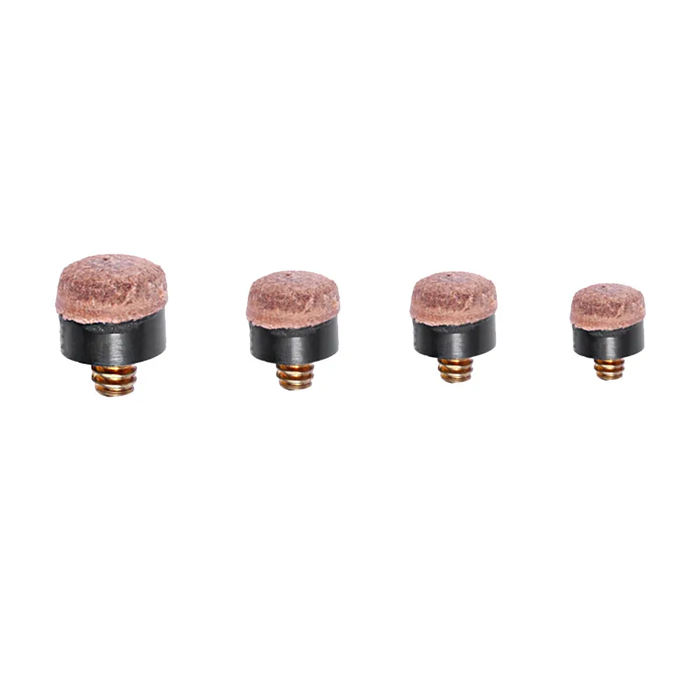 40pcs Billiard Cue Tips 10-13mm Replacement Screw-On Pool Cue Accessories for Cue Repair and Maintenance