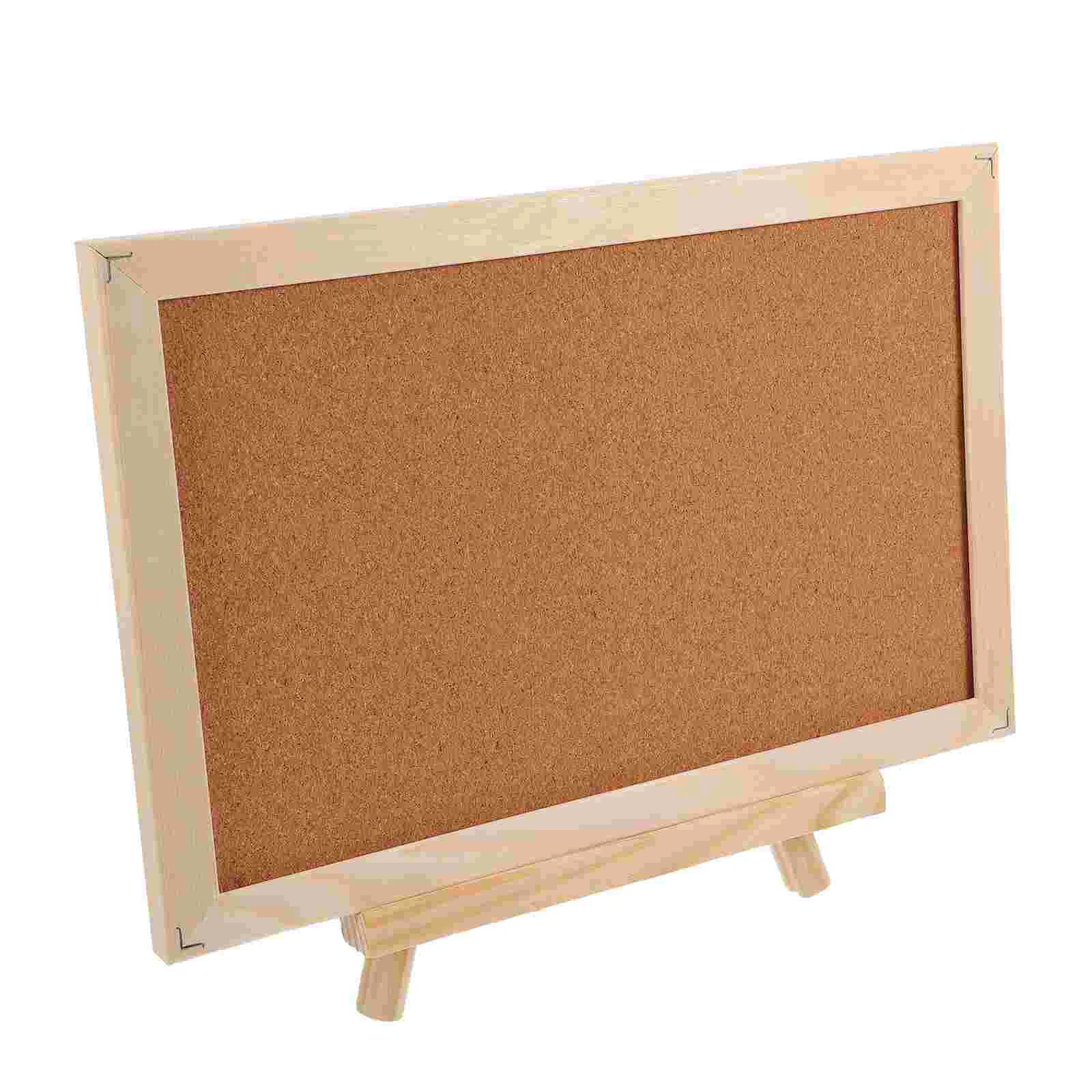 Wooden Frame Message Board Bulletin Notice Cork Memo Outdoor Pine Home Office Photo Display