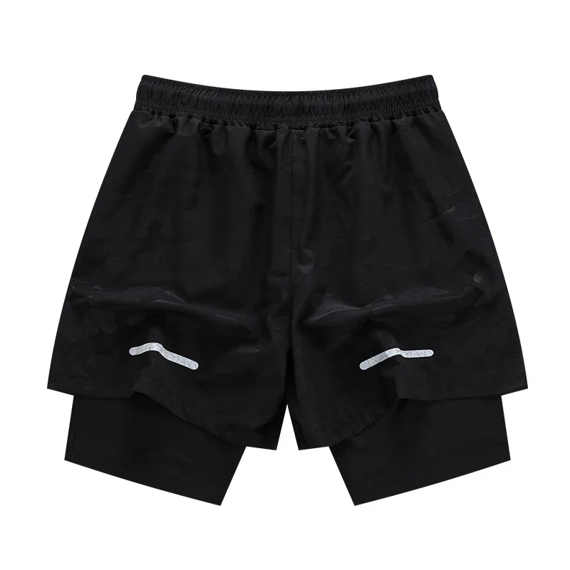 Men's Bodybuilding Fitness 2 in 1 Athletic Pants Outdoor Running Double Shorts Breathable Training Scanties Tennis Sweatpants