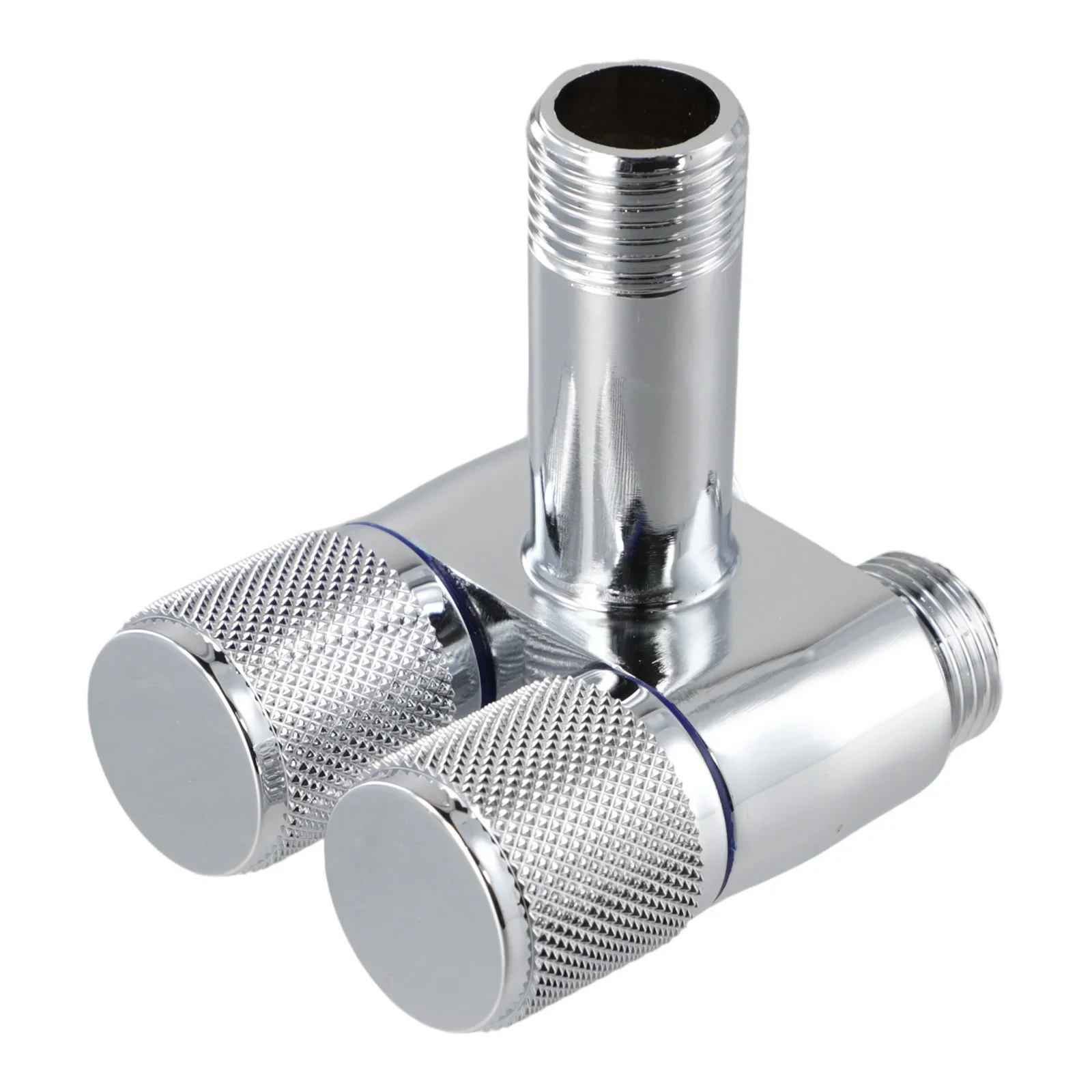 

Toilet Bidet Sprayer Triangle Valve 1 In Two Double Control Faucet G1/2 Metal Handle Rotary Switch Toilet Tool
