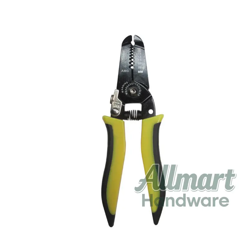 Industrial grade durable two-color handle wire stripping pliers, heavy-duty and thickened electrician stripping pliers