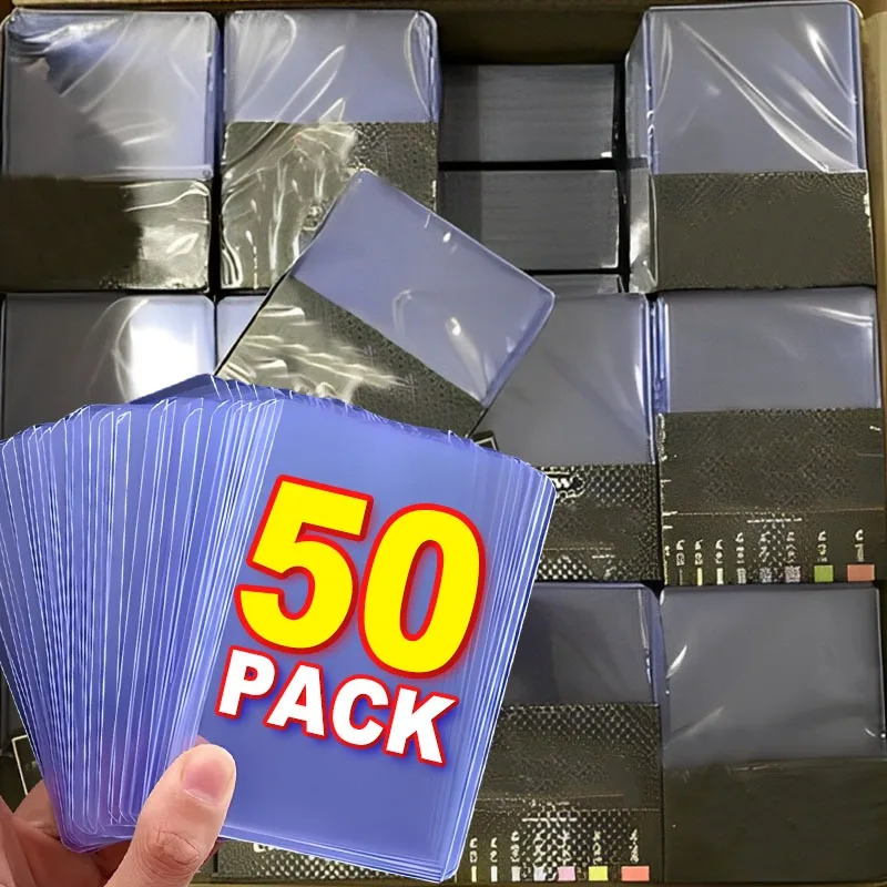 

5/50pcs Transparent Card Sleeves 35PT Top Loaders PVC Hard Plastic Game Card Trading Card Protectors Collectible Storage Covers