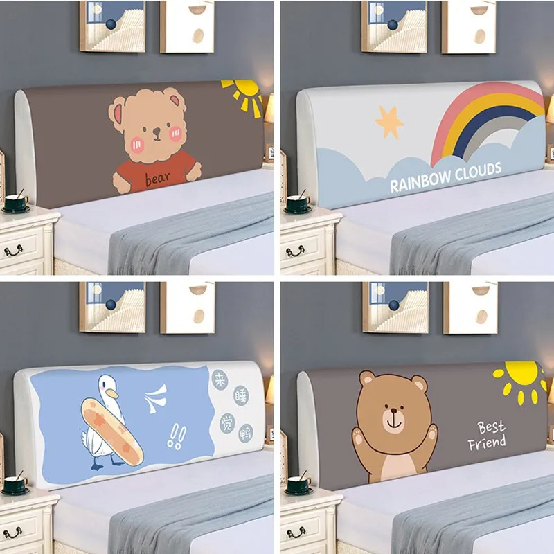 Breathable Fabric All-inclusive Bedhead Cover Nordic Simple Dust-proof Soft Headboard Generous Universal Back Cover