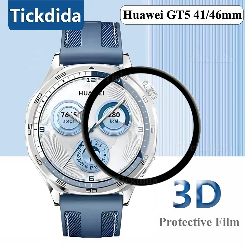 

3PCS Protector Film for Huawei Watch GT 5 Pro 46mm 41mm Full Screen Soft Film for Huawei GT 5 GT5 46mm Not Tempered Glass