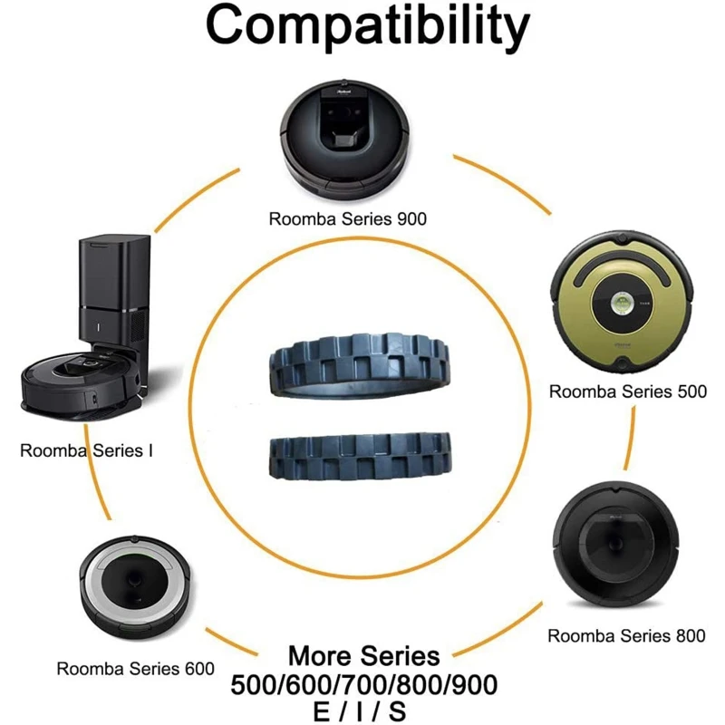 Pcs สวมใส่ยางล้อยาง เปลี่ยน Treads เหมาะสำหรับหุ่นยนต์ I สำหรับ ล้อ dropshipping