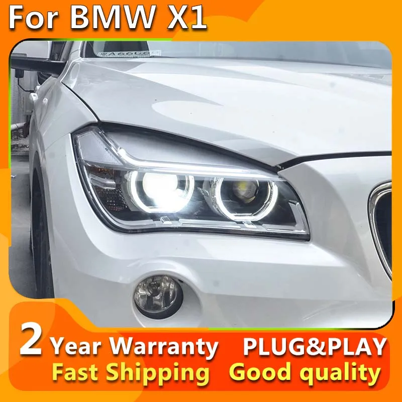 Car Styling Head Lamp for BMW X1 E84 Headlights 2011-2015 New LED Headlight Angel Eye DRL Hid Bi Xenon Auto Accessories