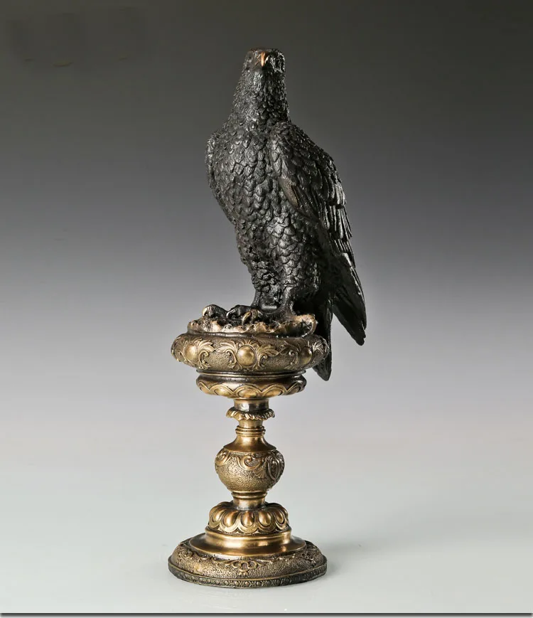 39CM Large--TOP business ART Success Auspicious Mascot Arabia Eagle Falcon hawk statue-HOME office company efficacious Mascot view 5