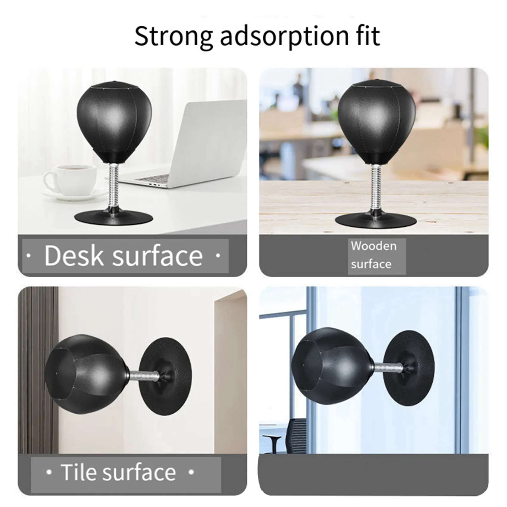 

YSUN-2X Desktop Boxing Punching Bag Stress Relief Speed Training Punching Bag Muay Tai Exercise Suction Boxing Punch Ball