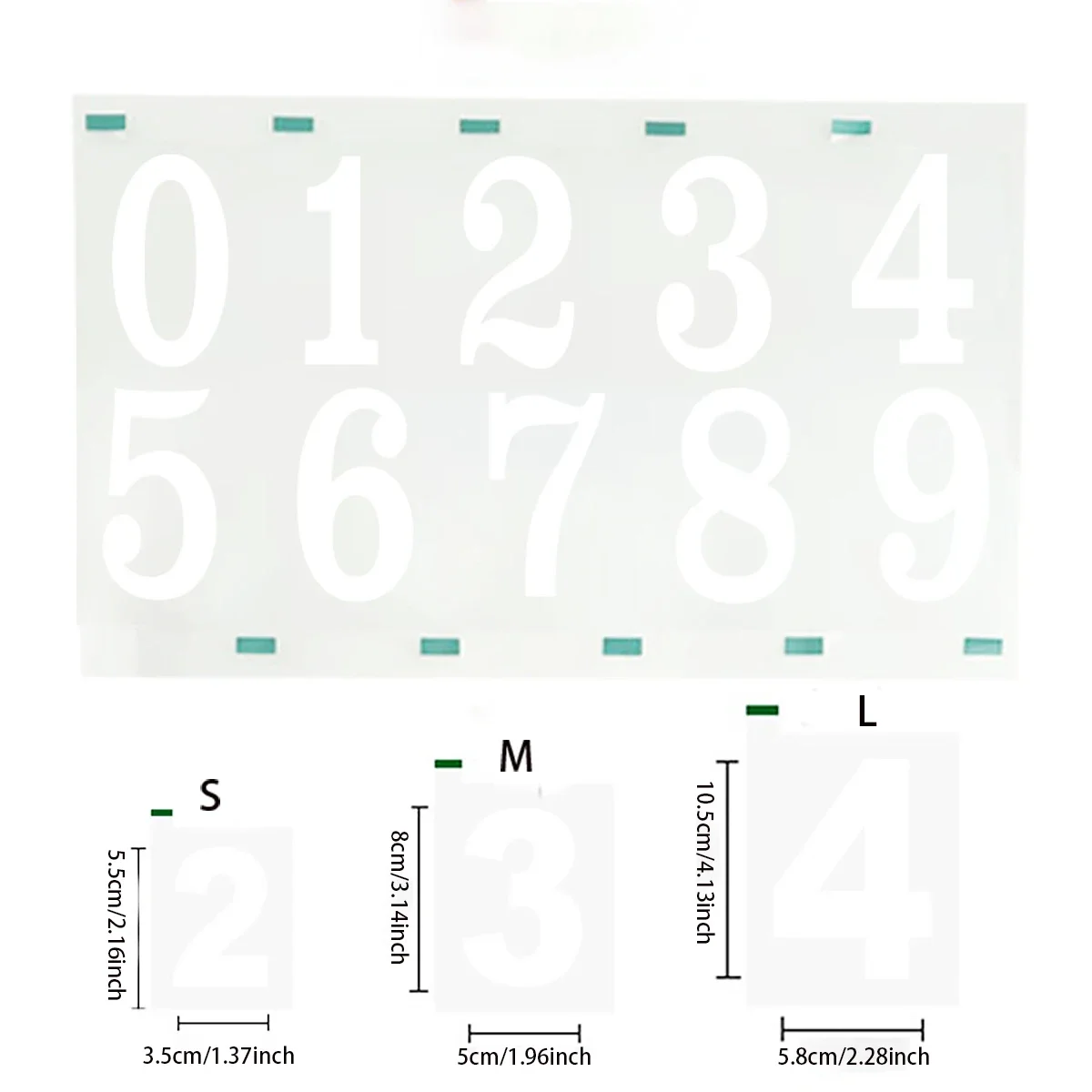 ملصقات رقمية عاكسة لملصقات صندوق البريد وملصقات رقمية عاكسة لعلامة أرقام المنزل وأرقام عنوان المكاتب المنزلية