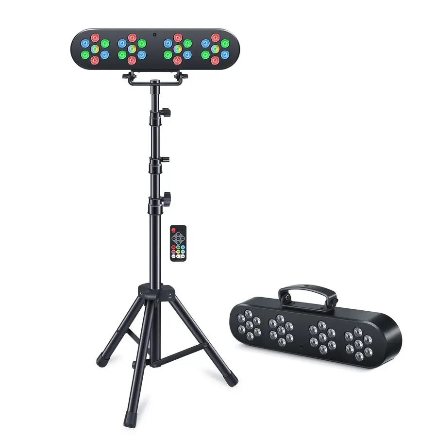 

Lights with Stand, Telbum Stage Lighting Packages Sound Activated LED Party Bar Light Set, for Mobile Booth Gig Bar Wedding Chur