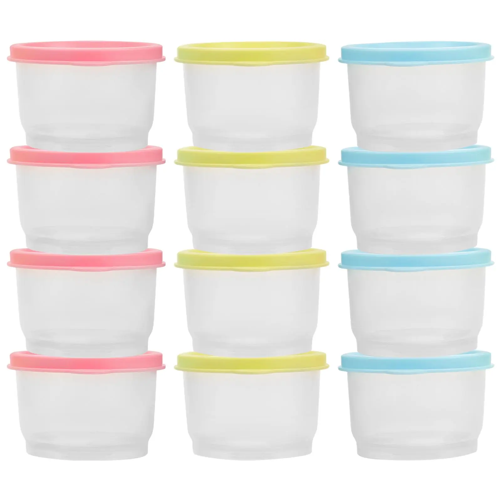 12 Pcs Baby Food Storage Containers Non Toxic Dishwasher Safe Microwave Freezer Snack Boxes Infant Crisper Baby Food Box