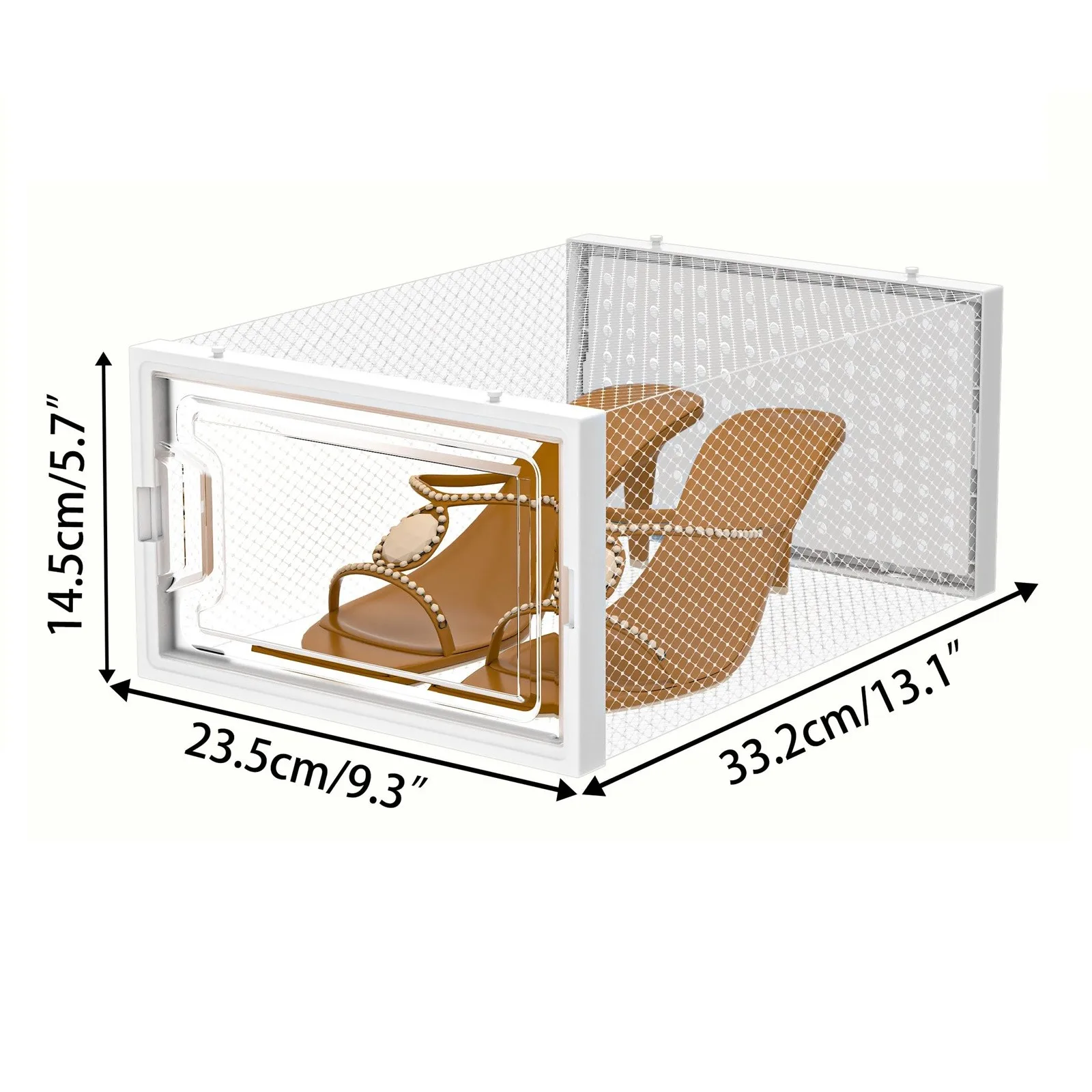 12 Pack Shoe Storage Box,Shoe Organizer For Closet,Clear Plastic Stackable Shoe Box,Foldable Shoe Rack Shoe Organizer For Closet