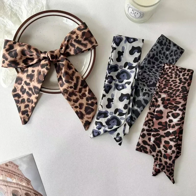 Leopard Print Silk … - image
