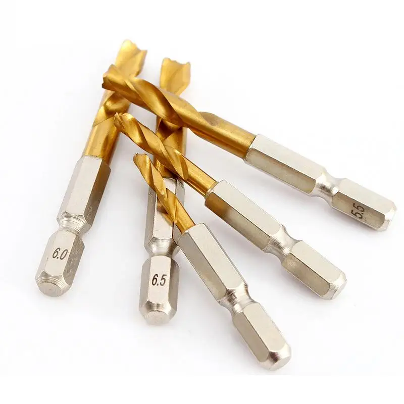 

1Piece Stainless Steel Twist Drill Bit Ultra Short 2-10MM Hex Shank High Hardness for Precise Hole Making Mechanical Work