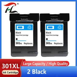 2 X Black Ink Cartridges Remanufactured For HP 301 XL HP301 HP301 301XL Deskjet 2050se 2054A 1050se 3050se 3050A 3052A Envy 5530