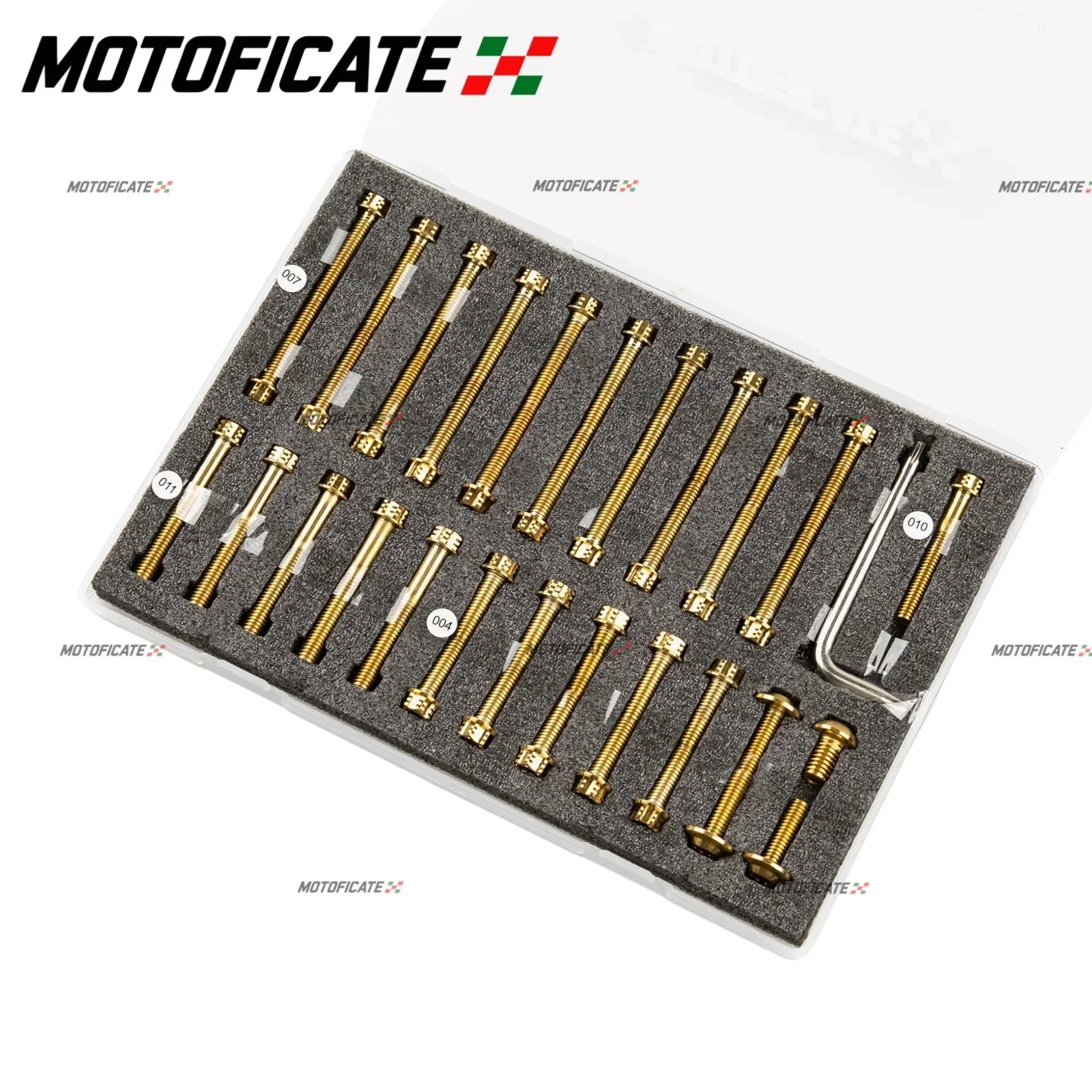 For Yamaha FZ09 MT09 SP 13-24 XSR900 16-24 Tracer 900 Motorcycle Engine Case Bolt Screw Set Gold Stainless Steel Cover Fasteners