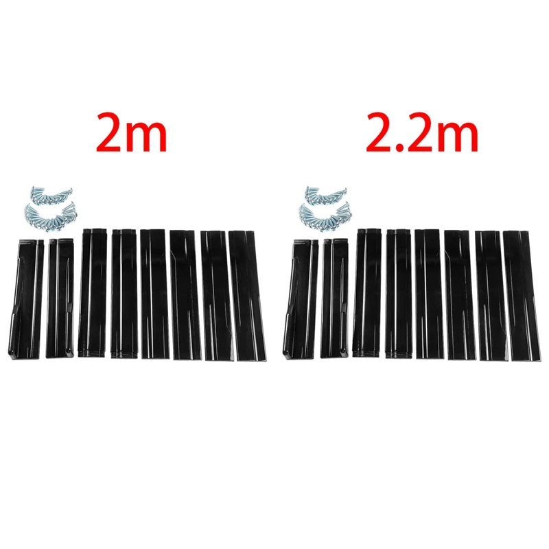 1 Set Of Small Anti-Collision Spoiler Four-Section Combined Side Skirt Modification Part Universal For Automobiles