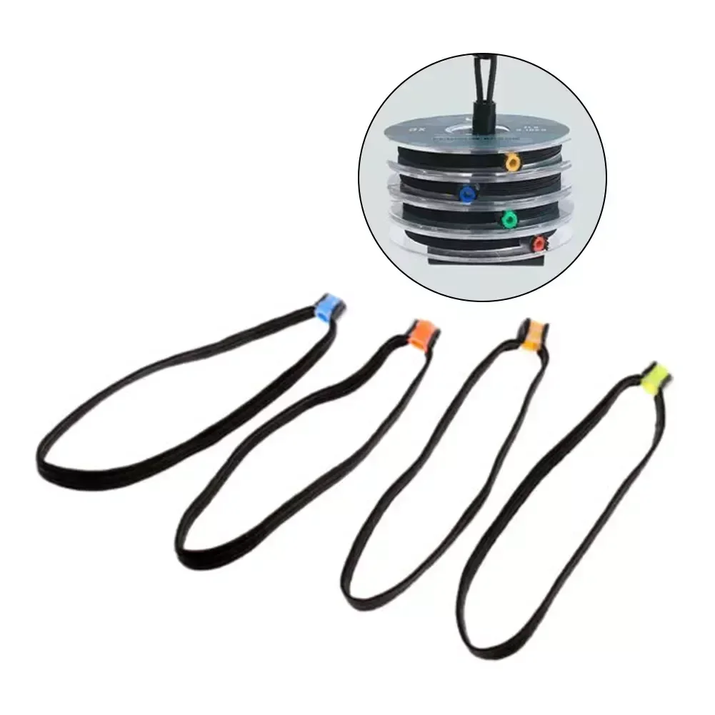 SPORTFUNSF 6 Pieces Tippet Spool Tenders With Elasticity Tippet Rings For Fly Fishing Fly Line Leader Tippet Accessories