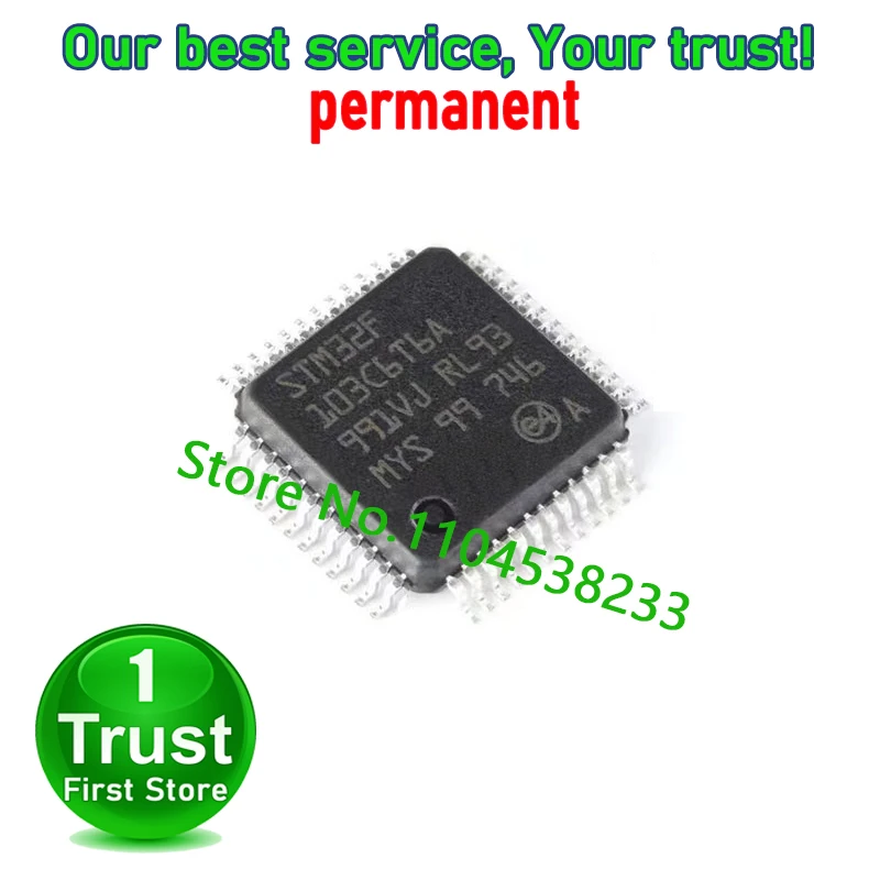 STM32F103C8T6 CBT6  1PCS/LOT   R8T6 RBT6 RCT6 RET6 RDT6 VCT6 VET6 C6T6A